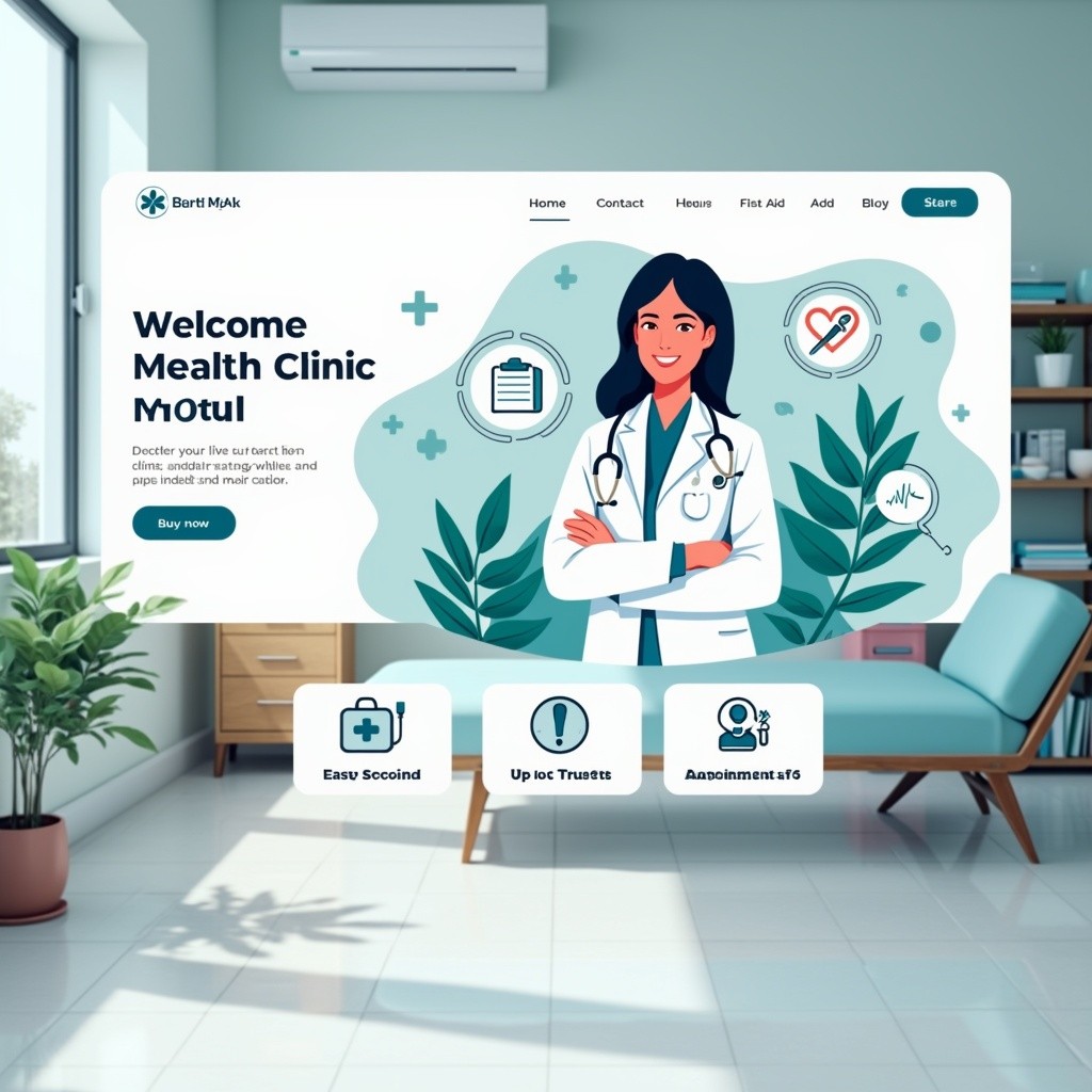 تصميم موقع إلكتروني للعيادات - Clinic Website Design